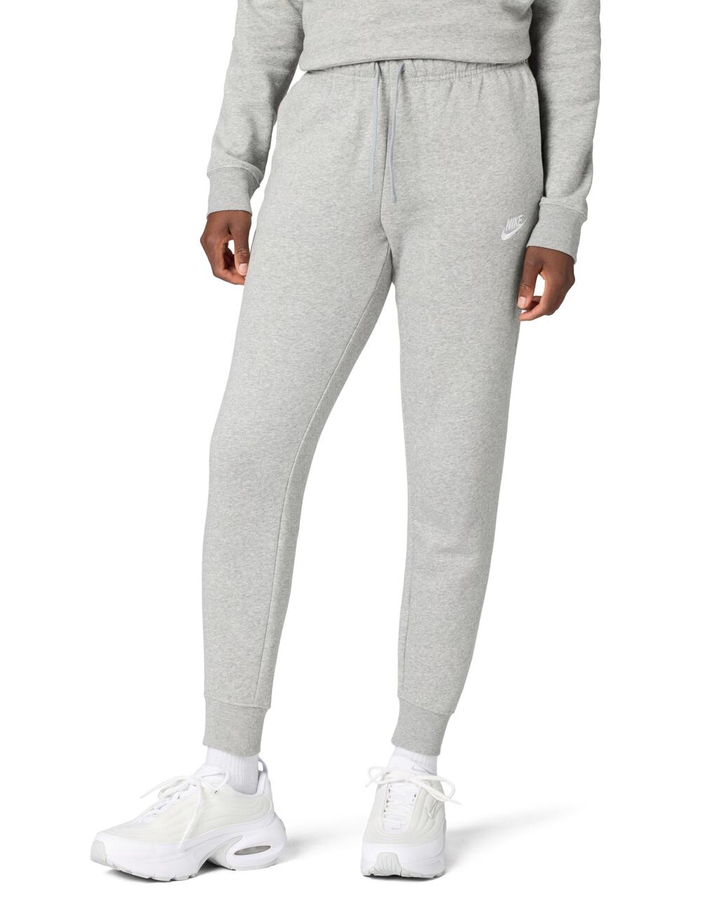 NWT Nike Women's Sportswear Club, Dark Grey Heather/White M